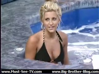 Jessica in the hot tub!